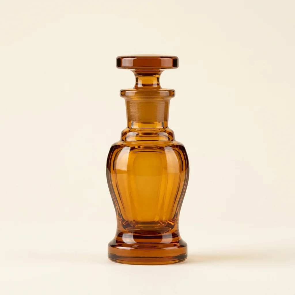 Item #362 - Amber Baluster Flacon (15ml Travel Flask)