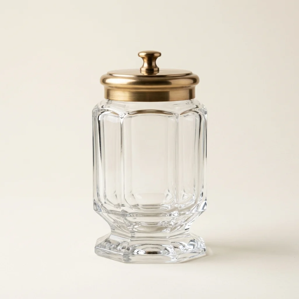Master Confectioner Heavy-Wall Countertop Display Canister (Lacquered Brass)
