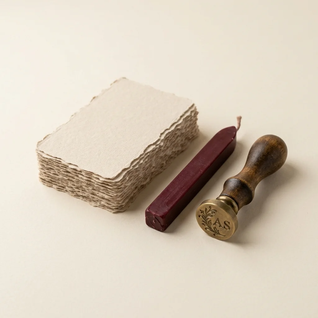 Item #565 - Archival Cotton Labels & Sealing Wax Multi-Pack