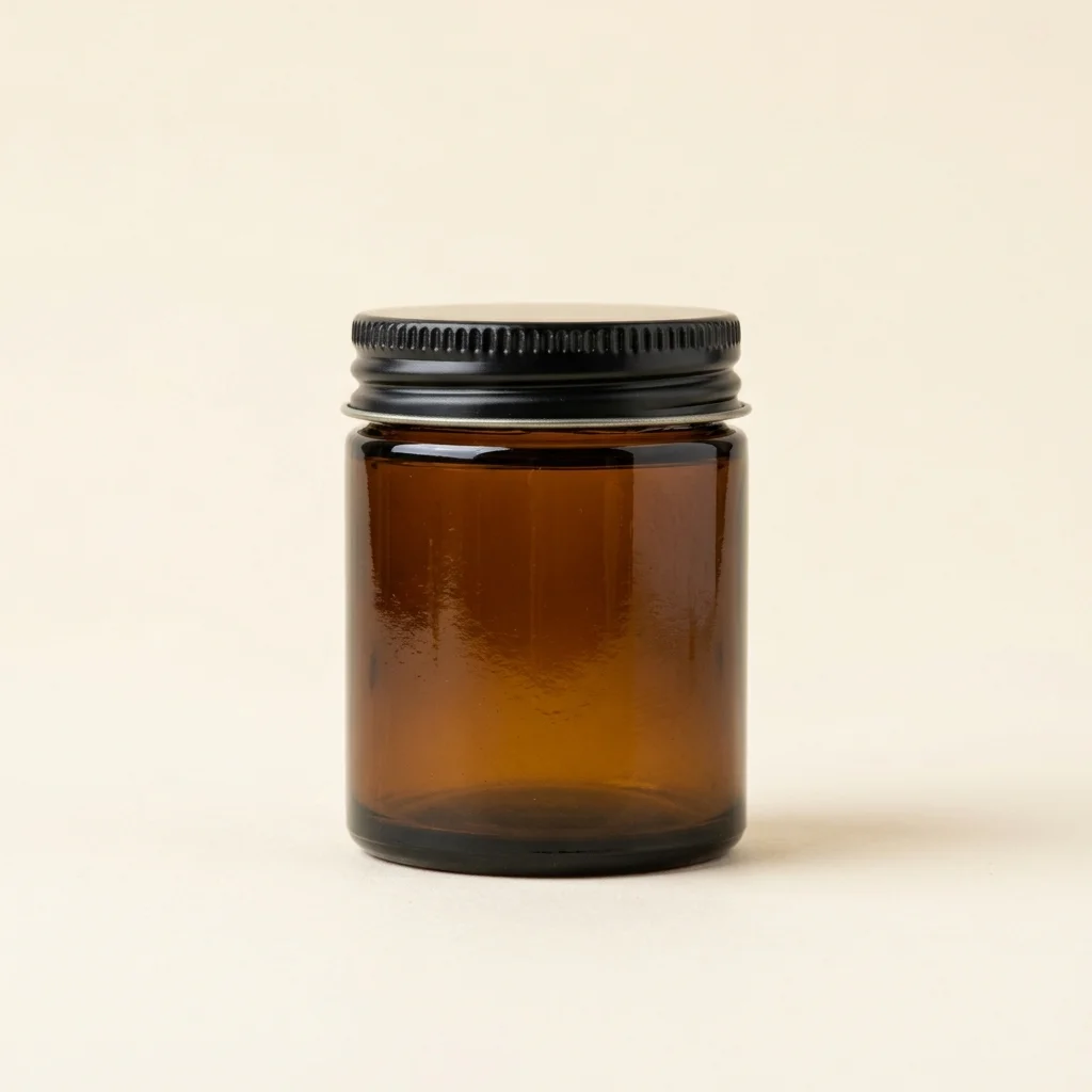 Item #58 - Dark Amber Decorative Glass Pot (30ml Studio Duo)